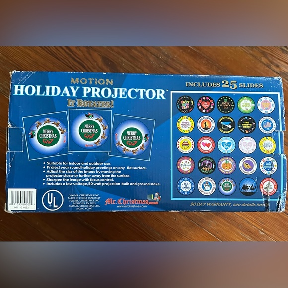 Vintage Holiday Projector (25 slides) - Picture 2 of 5